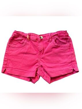 Hailey Made with love size 12 girls hot pink denim shorts